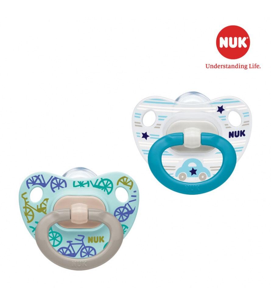 [HCM]BỘ 2 TY GIẢ NUK SILICON CLASSIC 0-6M6-18M