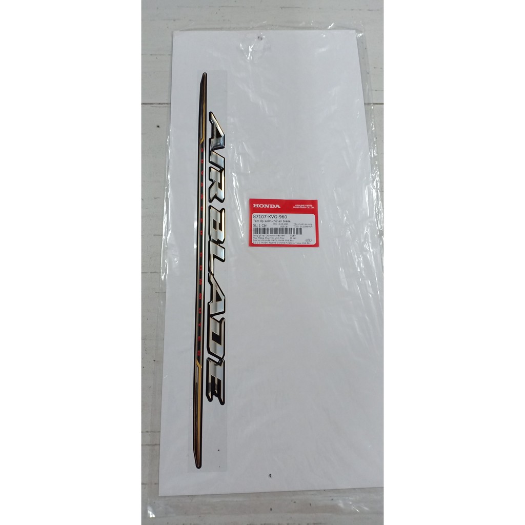 Tem ốp sườn air blade ab 110 2007 đời đầu xăng cơ