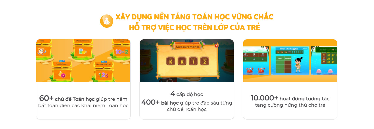 Monkey Math 6 THÁNG - Toán tiếng Anh cho trẻ (Không WORKBOOKS)