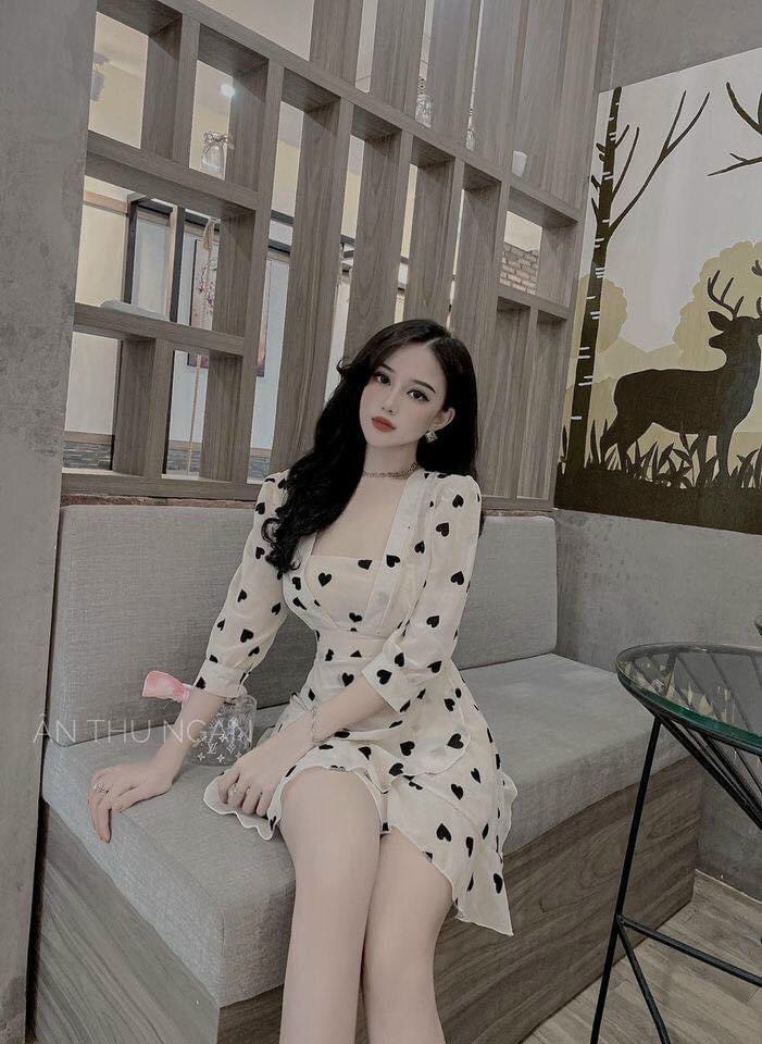 Đầm voan trái tym phong cách tiểu thư TTSA0817