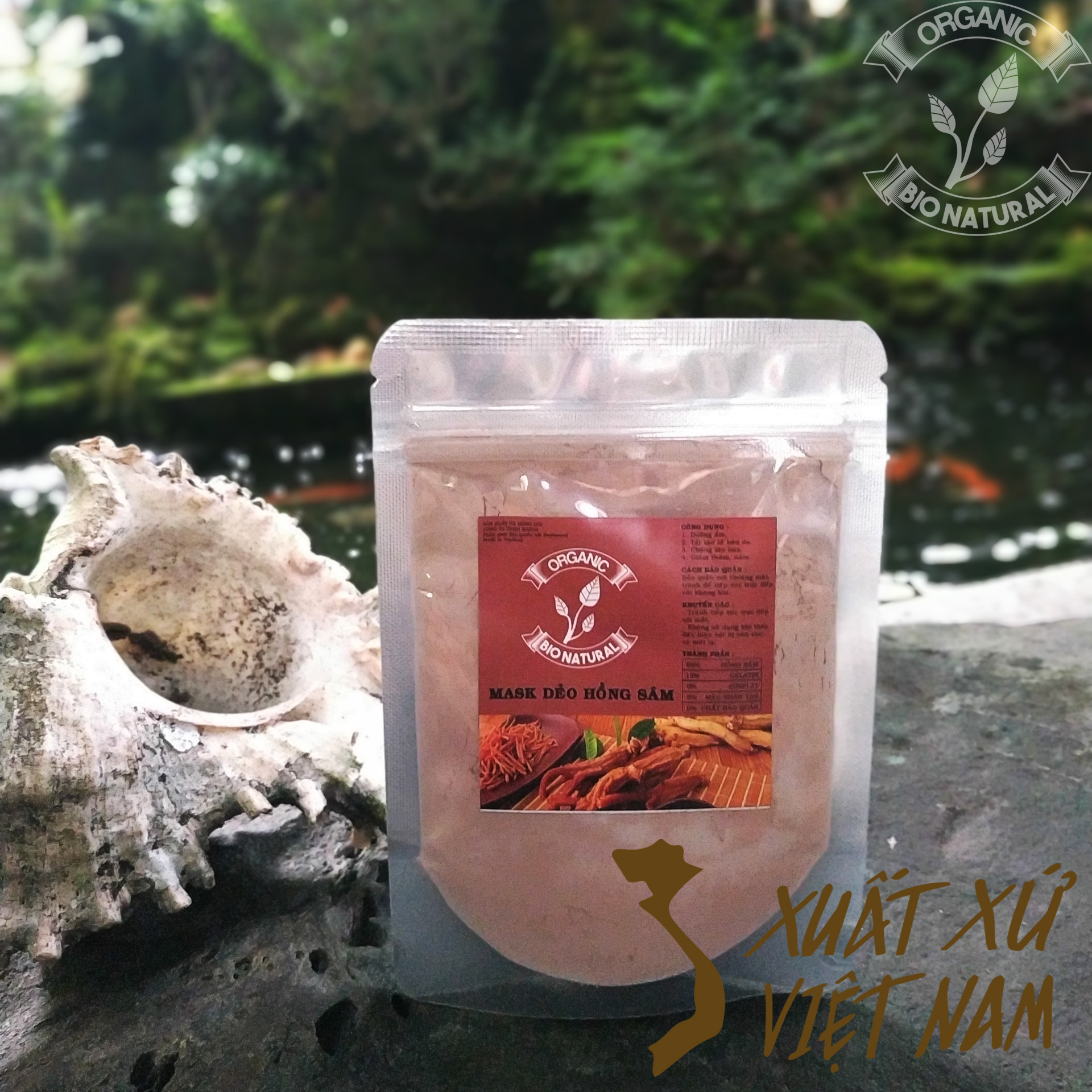 [BIONATURALVN] Mặt nạ Dẻo Hồng Sâm HANDMADE 50gr