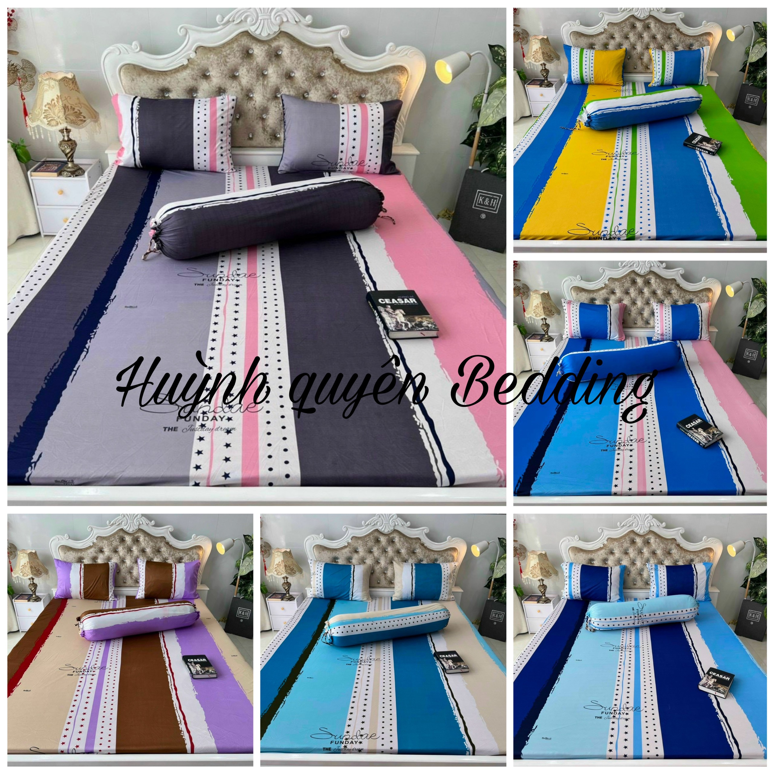TRỌN BỘ DRAP GA THUN HÀN (M8*2M NỆM 5-15CM) CÓ MỀN