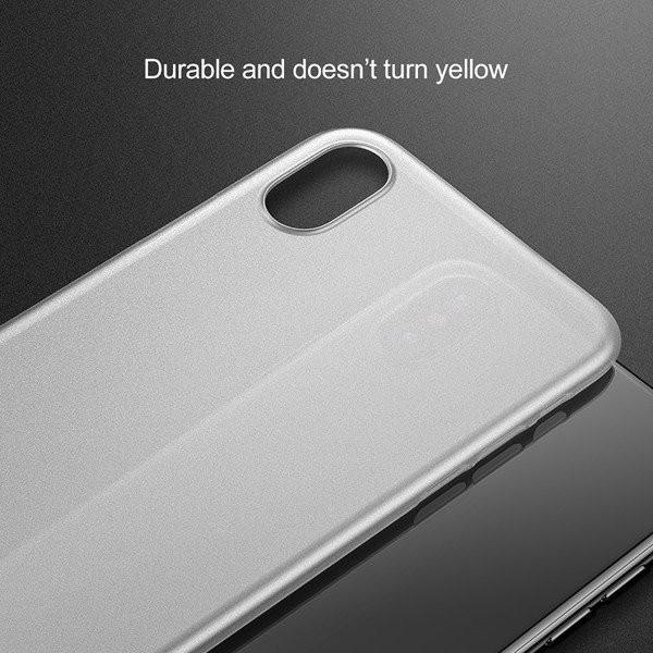 Ốp lưng iPhone XR Siêu mỏng, Chống bám vân tay Baseus 0.45mm Ultra Thin