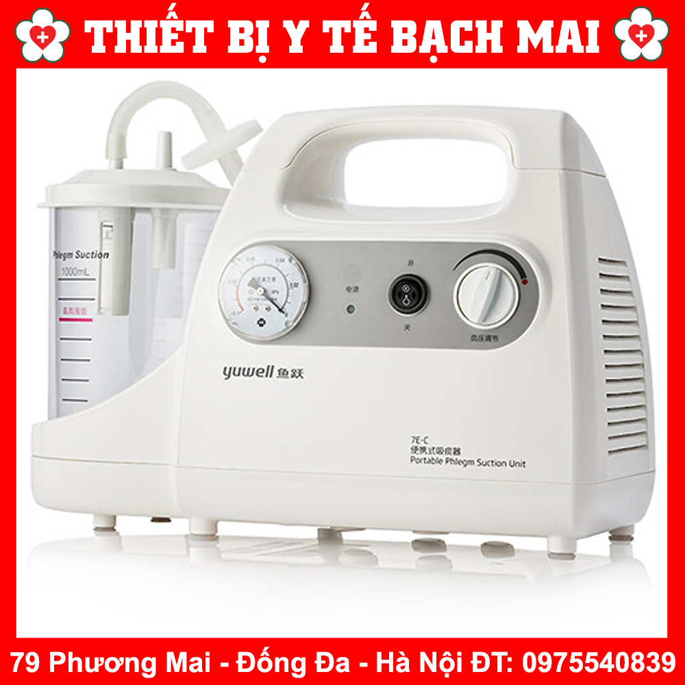 Máy Hút Dịch, Đờm, Mũi, Họng 1 Bình Yuwell 7E-C (Yuwell 7E C)