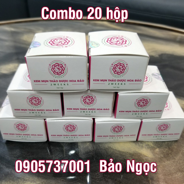 (GIÁ SỈ) Combo 20 Hộp Kem Mụn Thảo Dược Hoa Đào