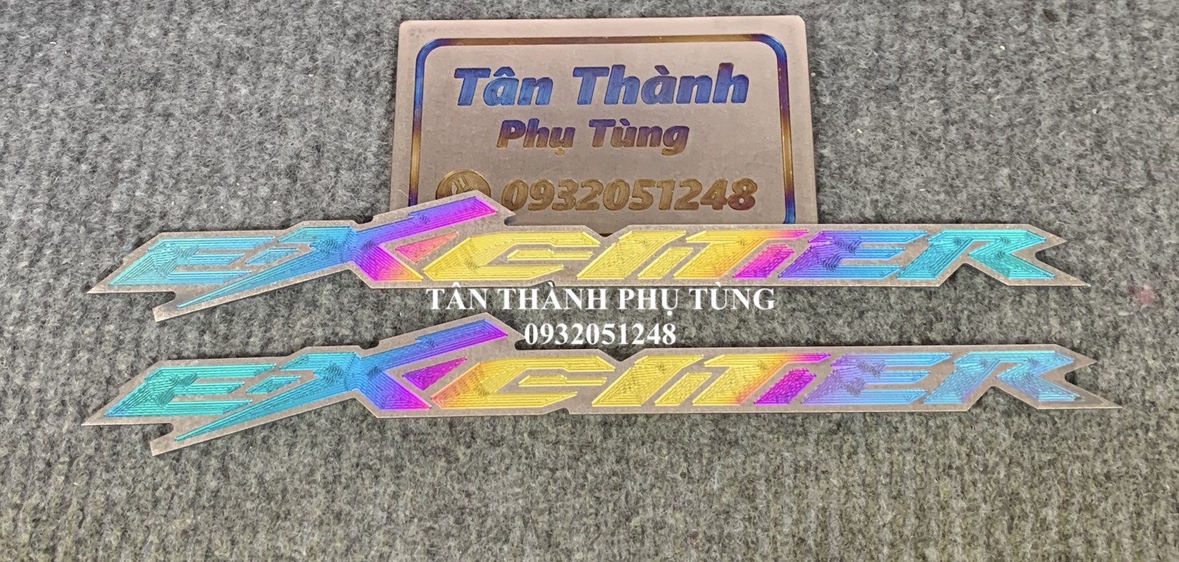 Chữ titan Exciter 7 màu ( 1 cặp)