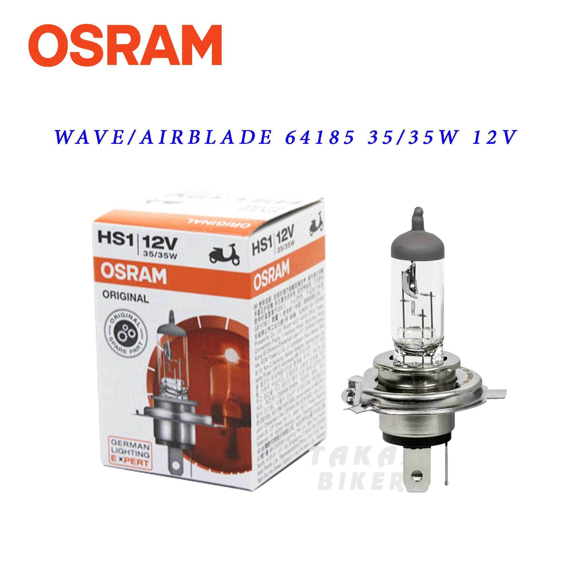 [HCM][ HS1 - 35W ] Bóng đèn OSRAM Halogen HS1 Wave - RS - Exciter - Airblade