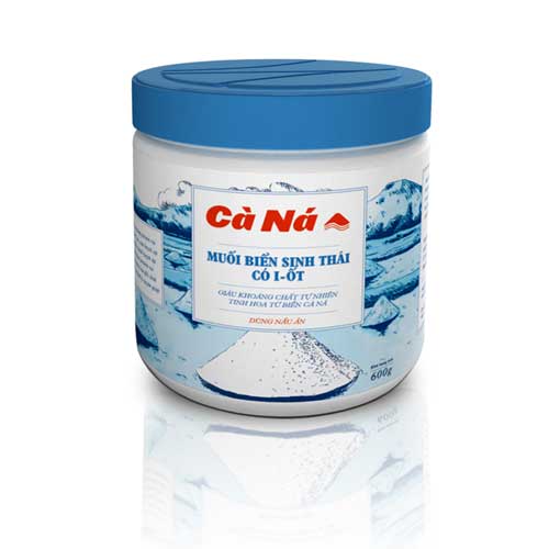 [HCM]Muối biển sinh thái - Cà Ná Có I - ỐT 650g (DATE LUÔN MỚI)