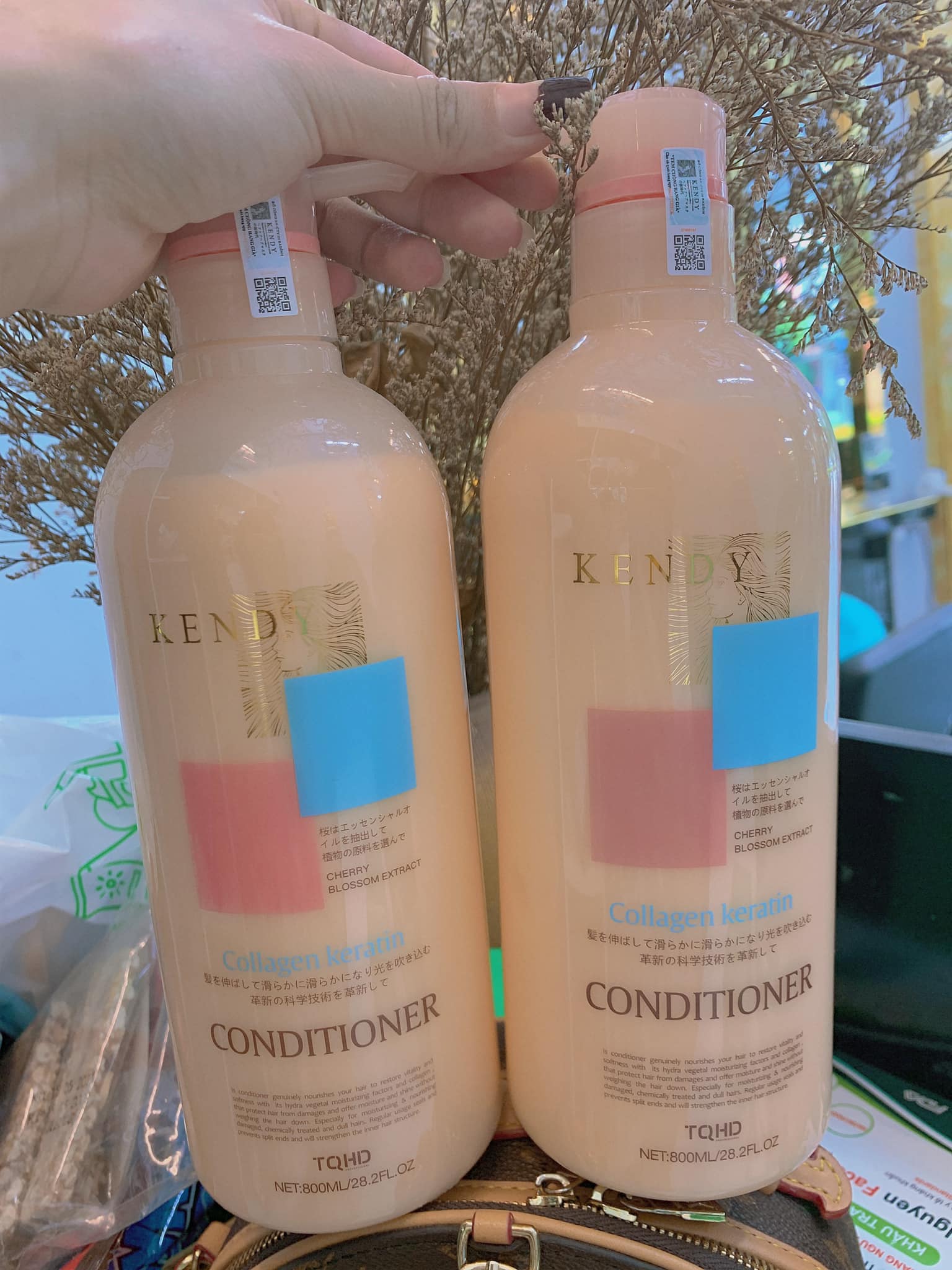 Cặp Dầu Gội Xả Nhật Kendy Dưỡng Sinh Cao Cấp 800ml