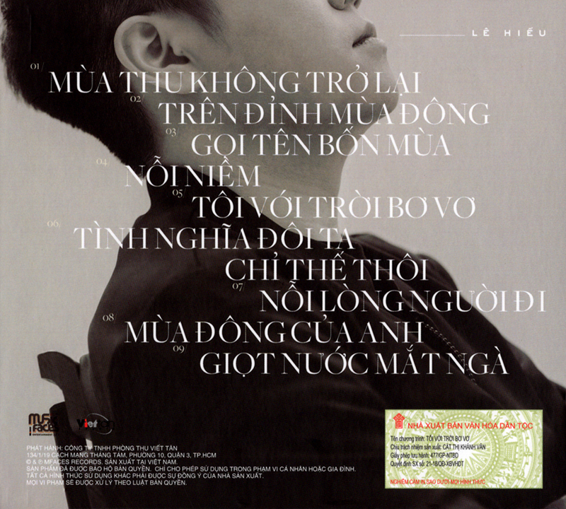 Bộ 4 đĩa cd nhạc Lê Hiếu 1