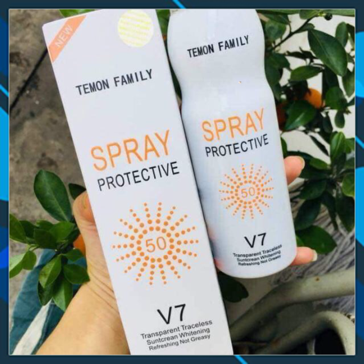 [HCM]KEM CHỐNG NẮNG DẠNG XỊT SPRAY PROTECTIVE V7 180ml