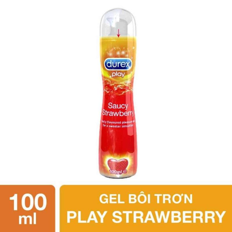 Gel bôi trơn Durex Play Strawberry 100ml - Hương vị ngọt ngào nhập khẩu