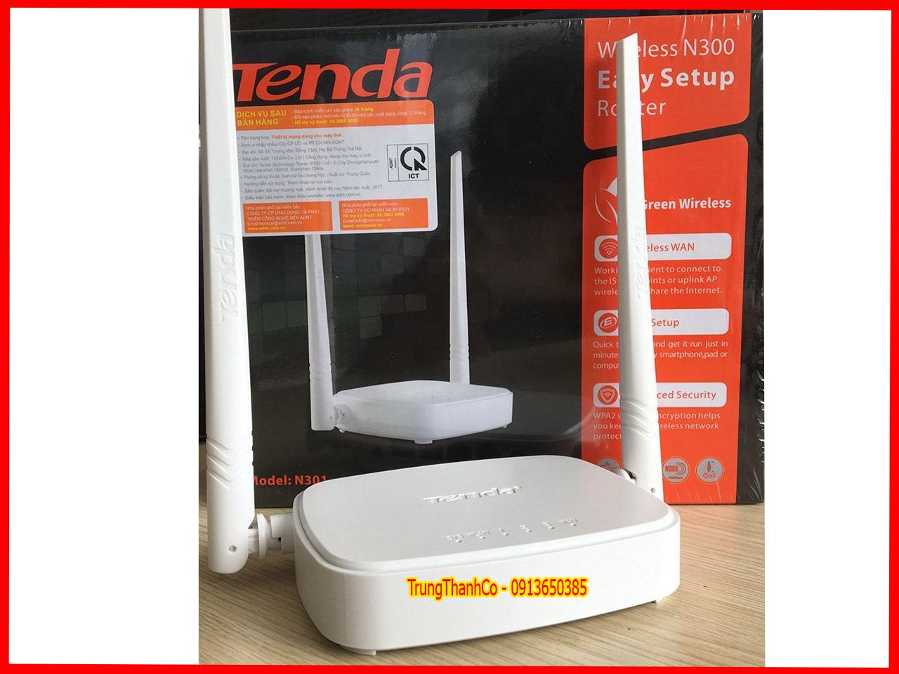 Bộ Phát Wifi TenDa-N301 2 Râu
