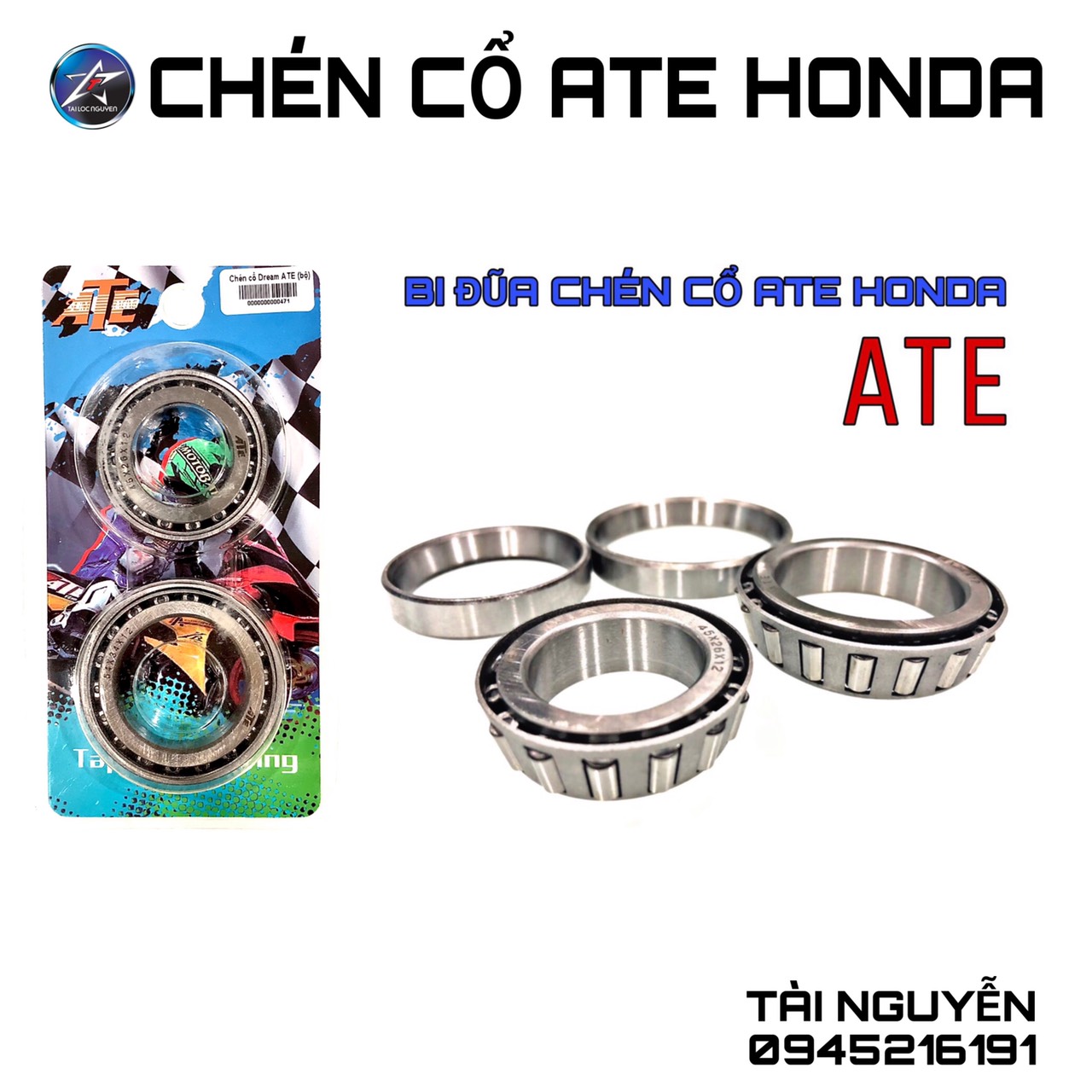 Bi đũa chén cổ ate cho dòng honda v2
