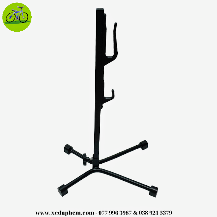Chân chống đỡ xe đạp móc 1 bên bát liền thanh vuông