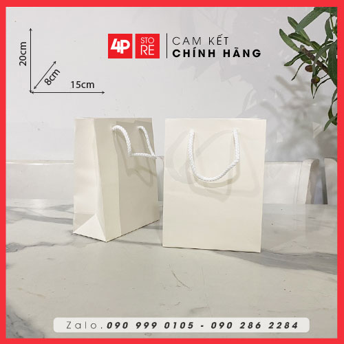 10 TÚI KRAFT TRẮNG 120GSM - NHIỀU SIZE