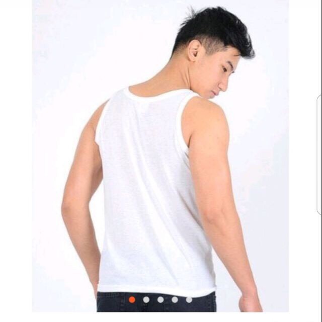 Áo Ba Lỗ Trắng- Ac21 Aristino 100%Cotton