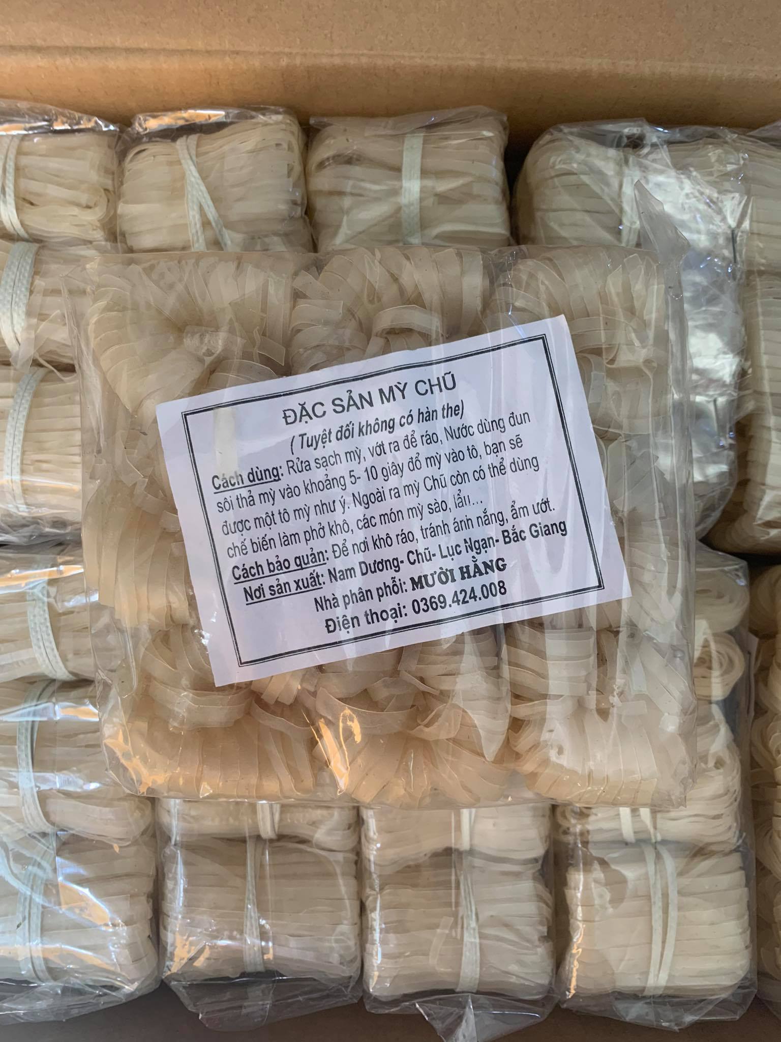 [HCM]mỳ chũ Bắc Giang gói 350g