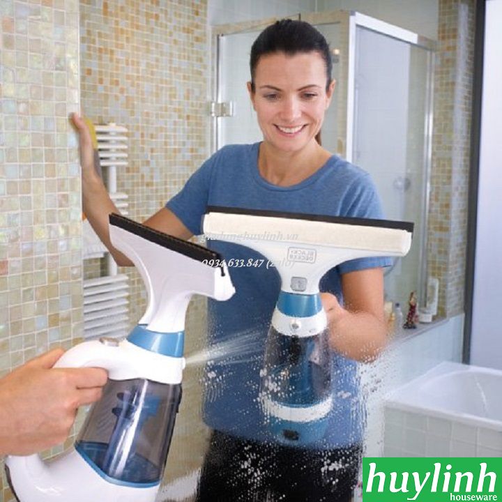 [HCM]Máy lau kính dùng pin Black Decker WW100-B1 - 3.6V