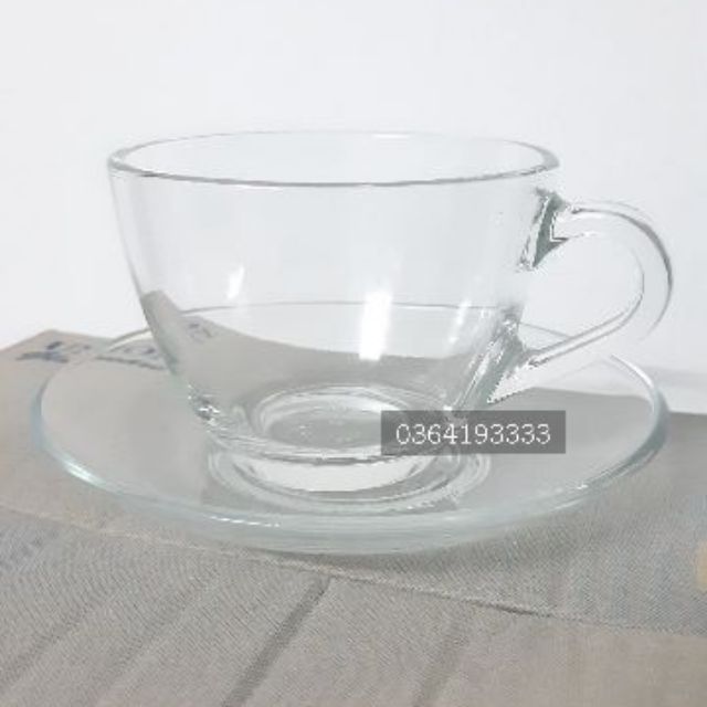 Set of 6 Glass Plates for Cups and Glasses 13cm Glazz Home High Quality Products