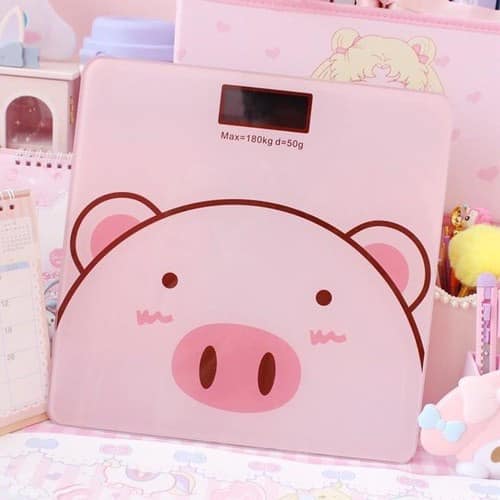 Cân điện tử hình heo hồng
