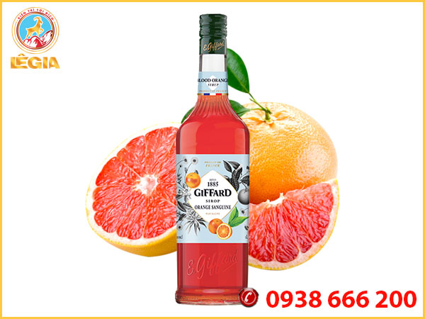 Siro giffard cam đỏ 1l - giffard blood orange syrup