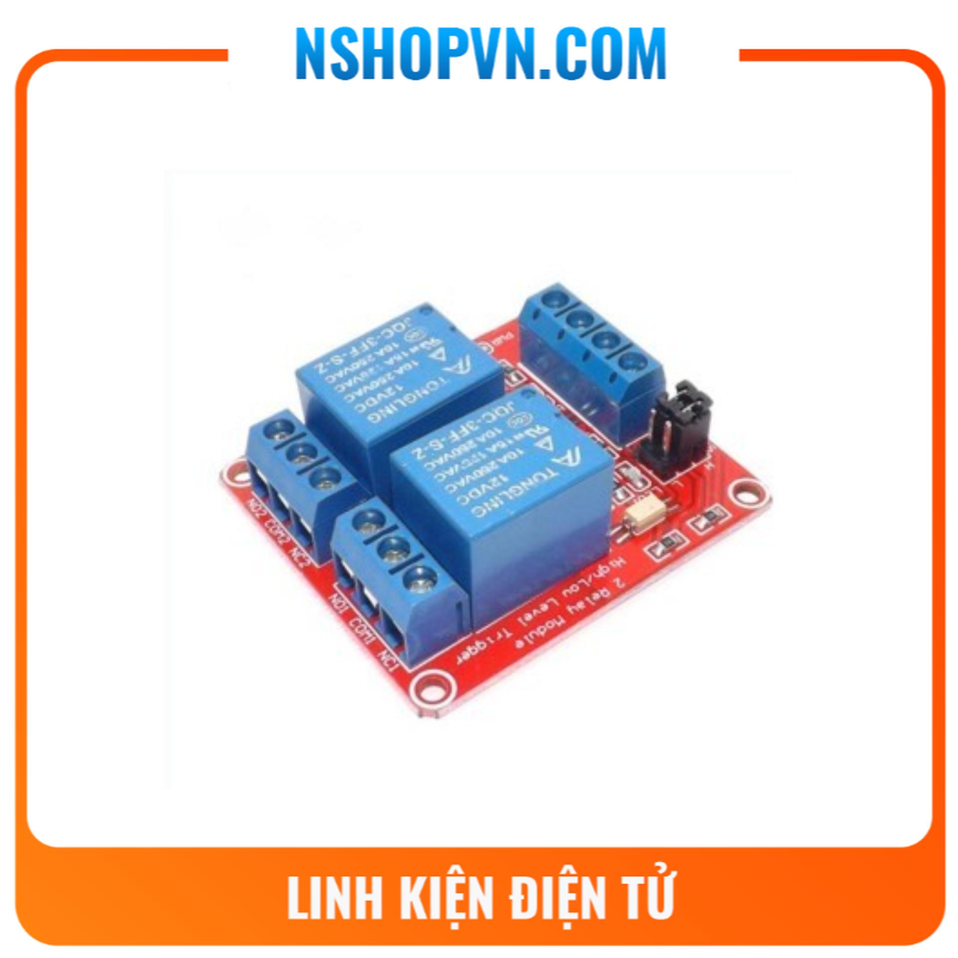 Module 2 relay với opto cách ly kích h/l