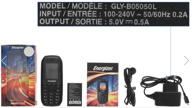 Điện thoại Energizer E12