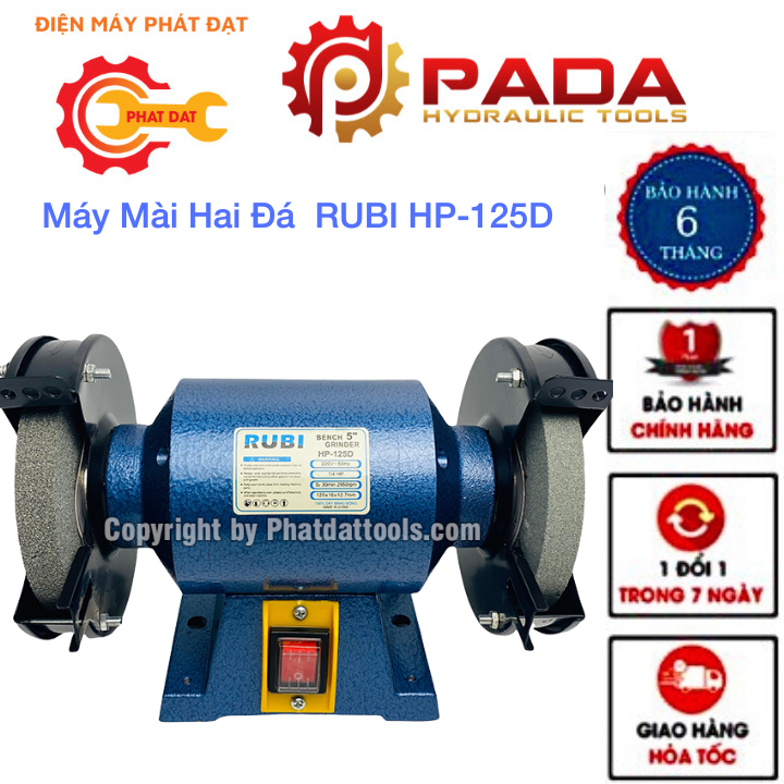 Máy Mài Hai Đá  RUBI HP-125D máy mài 2 đã mini