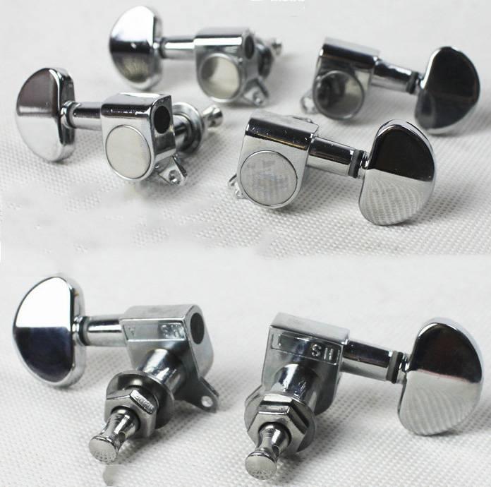 Bộ 6 khóa đàn guitar đúc đặc niken (đầy đủ ốc vít)