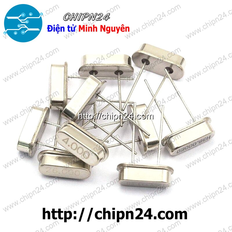 [3 con] (KG2) Thạch anh Chân Cắm HC-49S DIP (3.5795M/4M/4.096M/ 6M/7.3728M/8M/10M/) - [Chọn Loại]