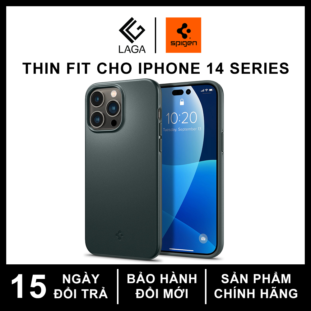 Ốp Lưng Spigen Thin Fit iPhone 14 Pro Max / 14 Pro / 14 Plus / 14 / 15 Plus