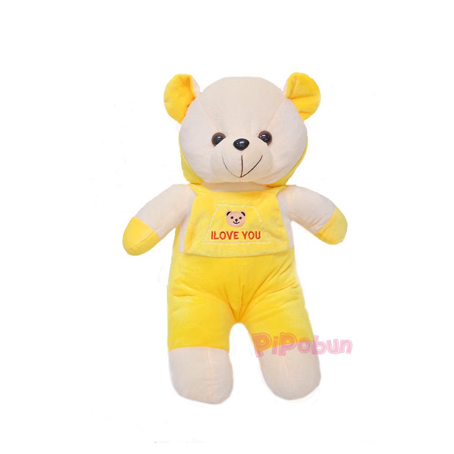 Gấu bông Teddy nón rời Pipobun size 50cm - HappyLive Shop