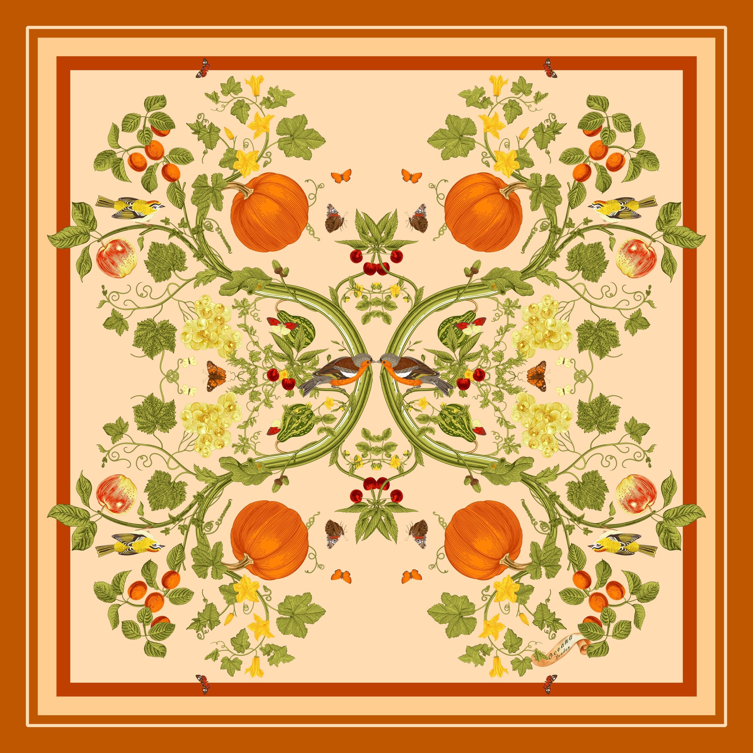 Oceana London - Khăn lụa vuông Sarah Scarf