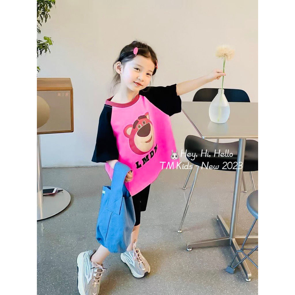 Sale bộ áo ngố quần legging bé gái cá tính size 8-30kg