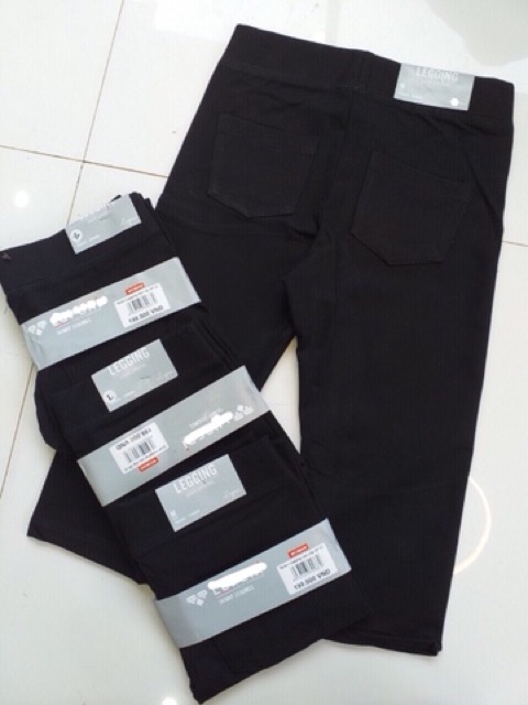 Quần legging nữ lửng 2 túi sau