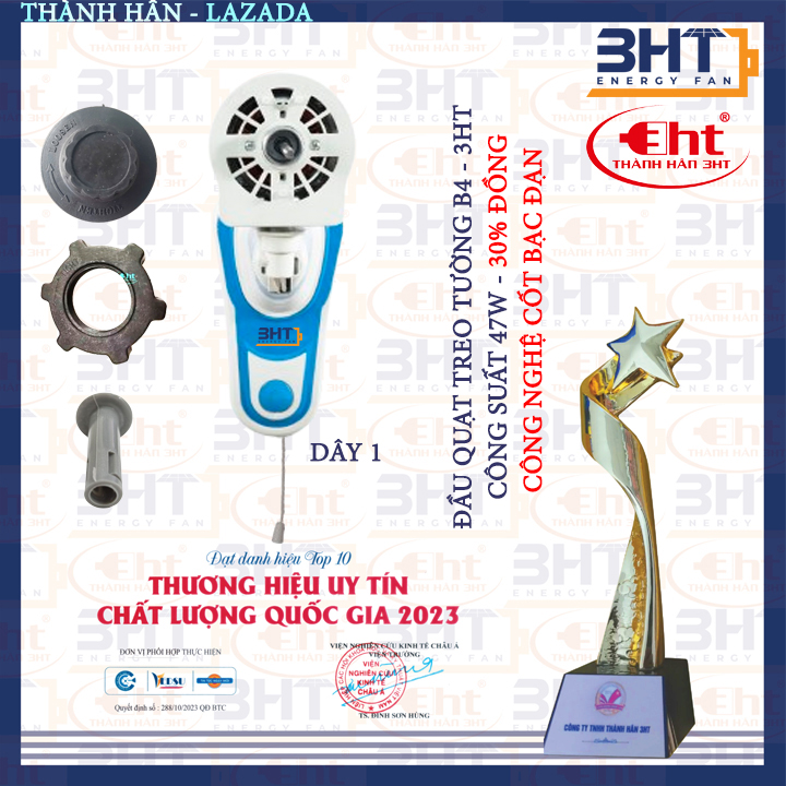 Đầu quạt treo tường - Động cơ đồng