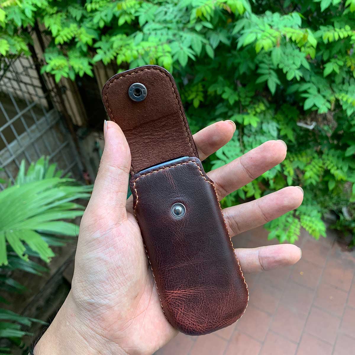 BAO DA THỜI TRANG DÀNH CHO MÁY NOKIA 8800 - ĐỒ DA BÒ CAO CẤP - ĐỒ DA HANDMADE