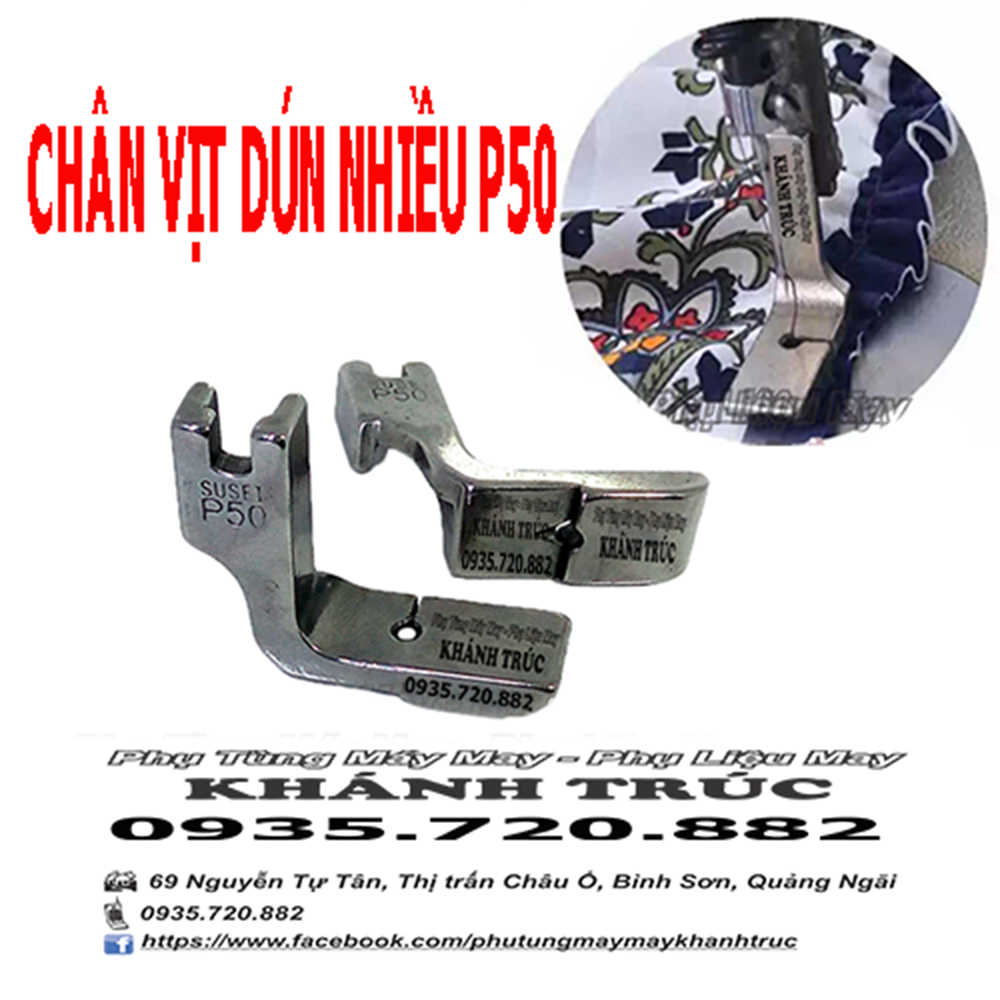 Chân vịt dún nhiều P50 máy may công nghiệp 1kim