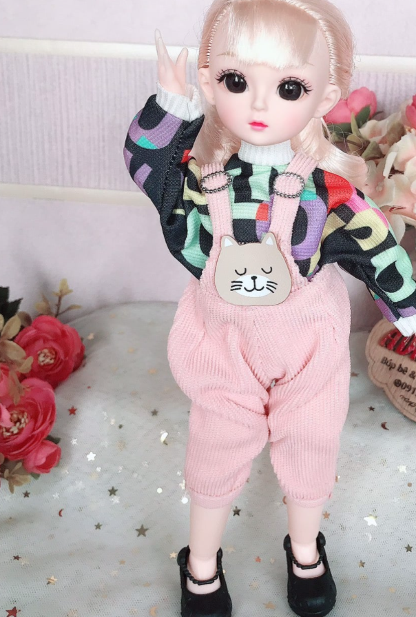 Búp bê baboliy cao 30cm mặc đồ thu đông 2024