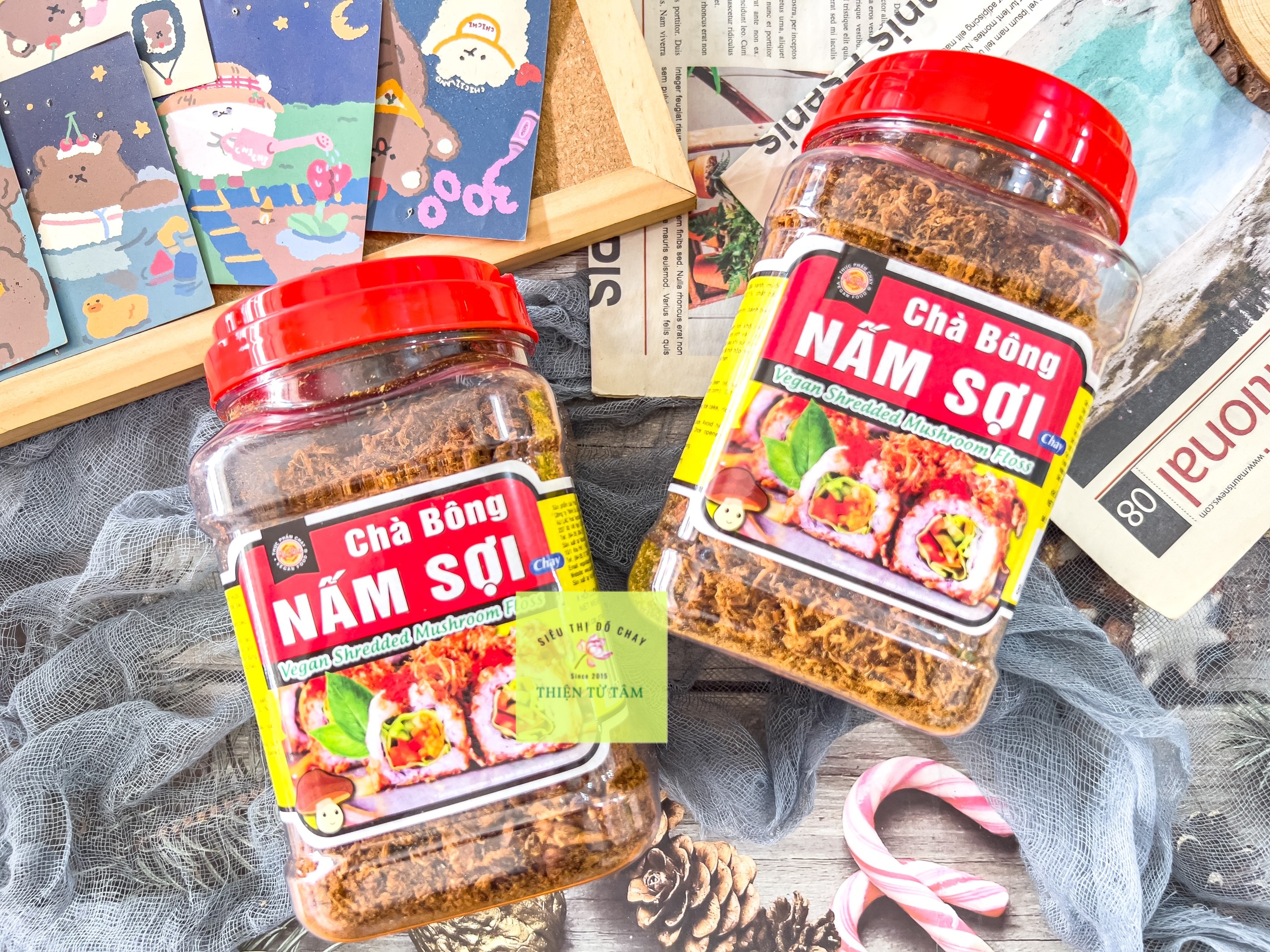 Chà bông chay âu lạc đủ loại gà thịt tôm nấm hương vị đậm đà thơm ngon mềm mịn hủ 250g