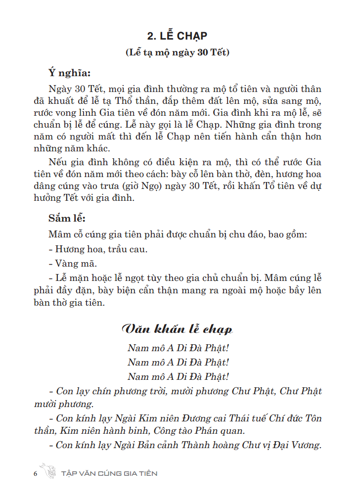 Tập Văn Cúng Gia Tiên (Văn Khấn Nôm Tại Nhà)