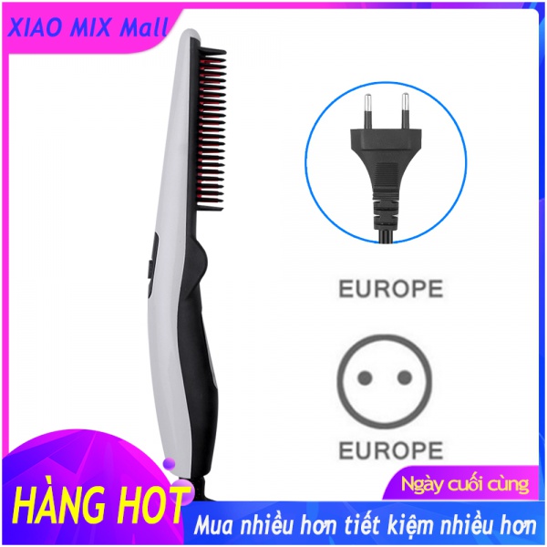 Cammuo fast combo electric hair straightener straight beard brush multifunction hair curler for men