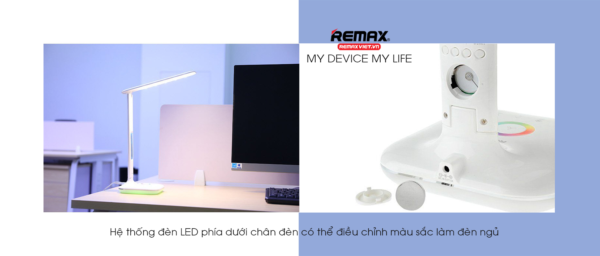 Đèn Led để bàn thông minh Remax RLE270- White