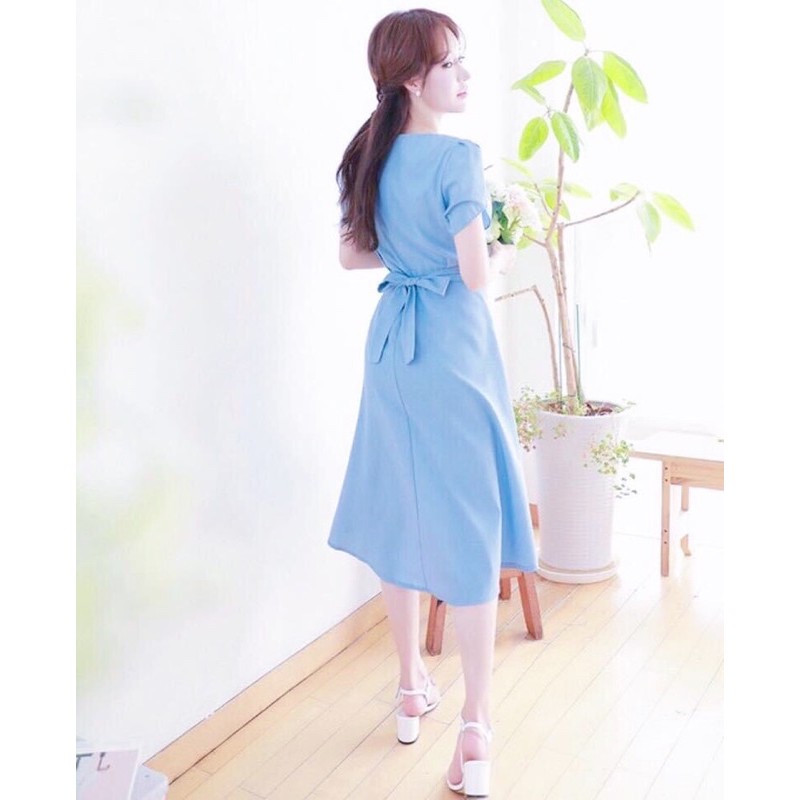 ĐẦM XÒE XANH PHỐI TAY SEN  (có ảnh thật)MS46