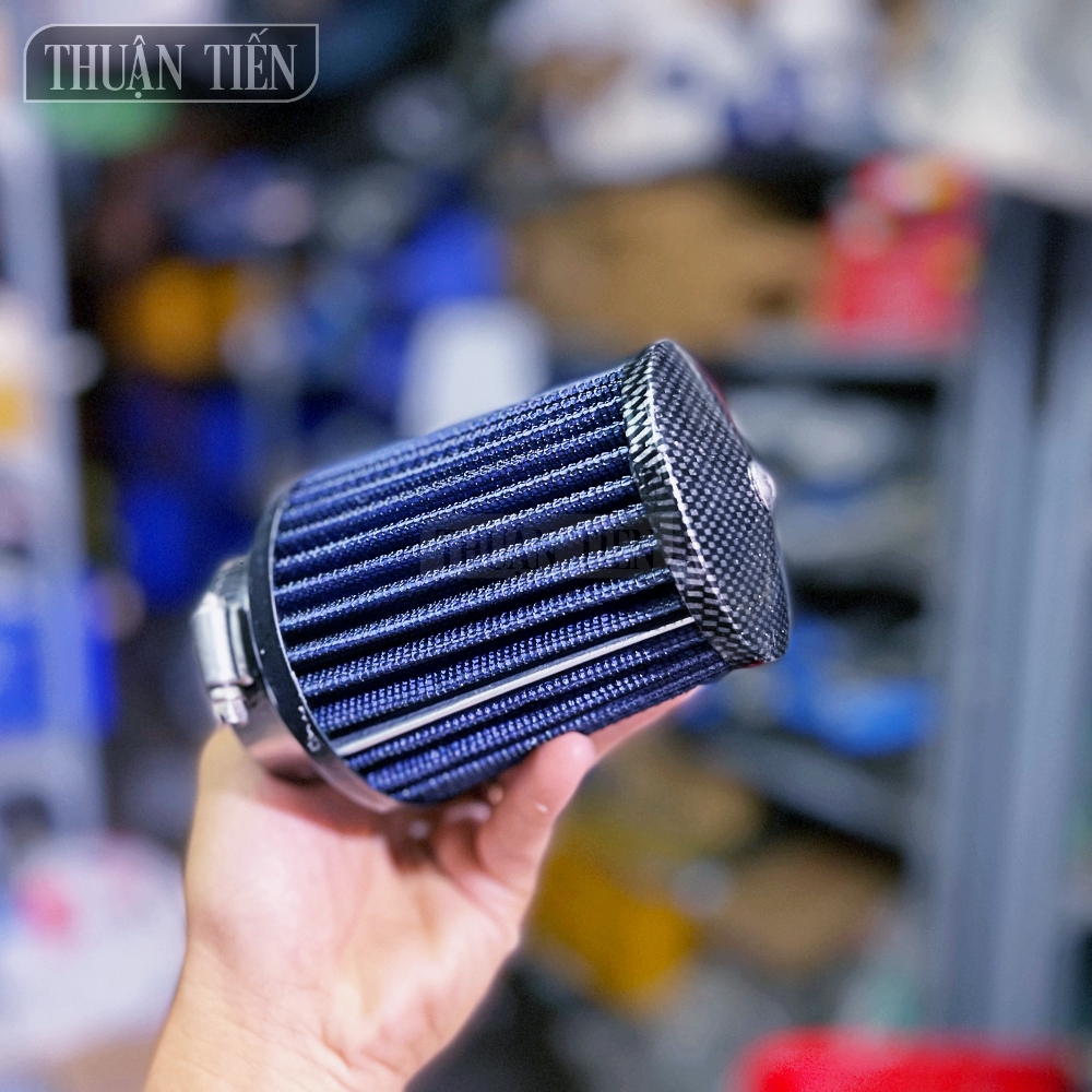 PÔ E TĂNG TỐC BÔNG MAI LƯỚI TRỤ LỚN NẮP SƠN CACBON, CO 51MM, CỔ DÊ INOX 504, NẮP SON CACBON CAO CẤP