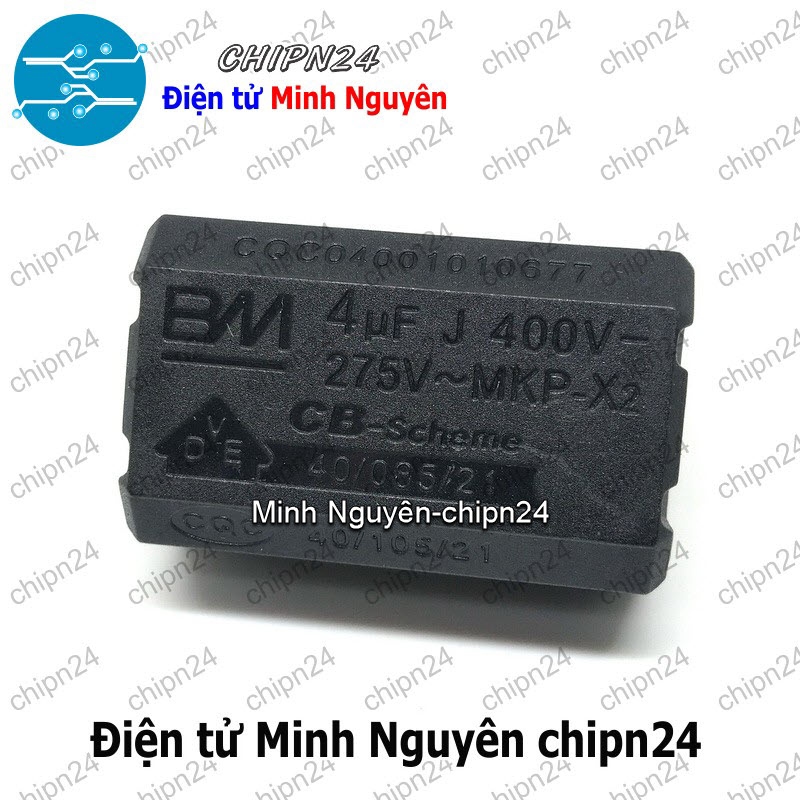 [1 con] (N73) Tụ bếp từ Nằm 4uF 400V - HH006448