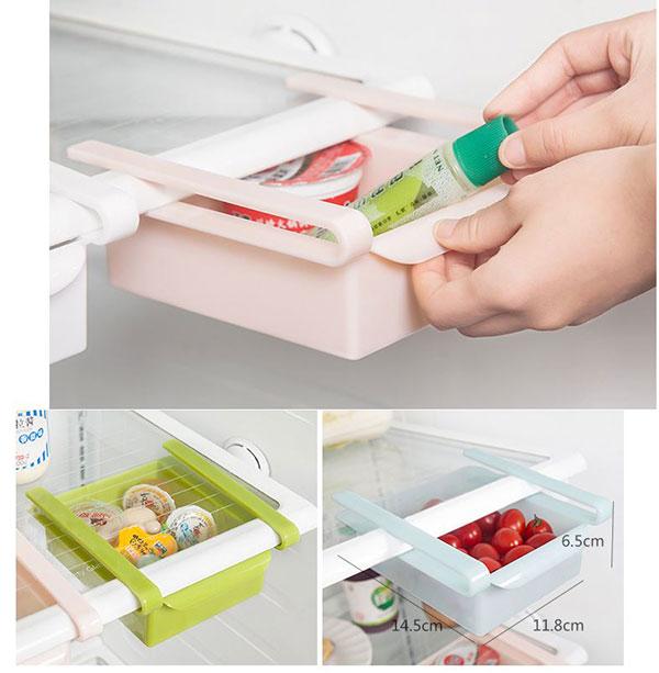 Combo 4 Khay Đựng Thực Phẩm Tiết Kiệm Không Gian Tủ Lạnh ( Giao Màu Ngẫu Nhiên )