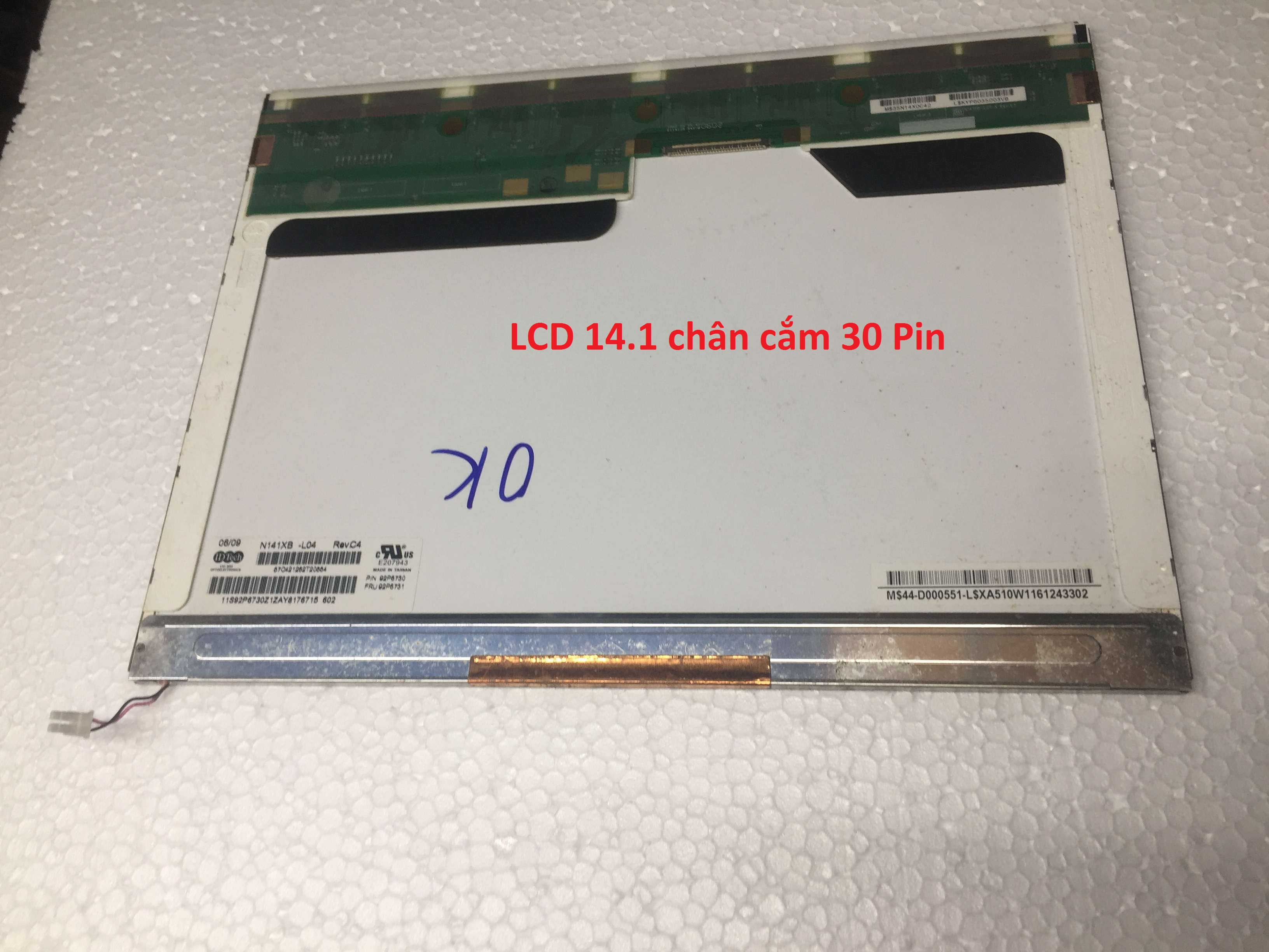 Màn hình LCD Laptop Chạy Đèn cao áp 14.1 in VUÔNG 30 Pin Sáng Đẹp