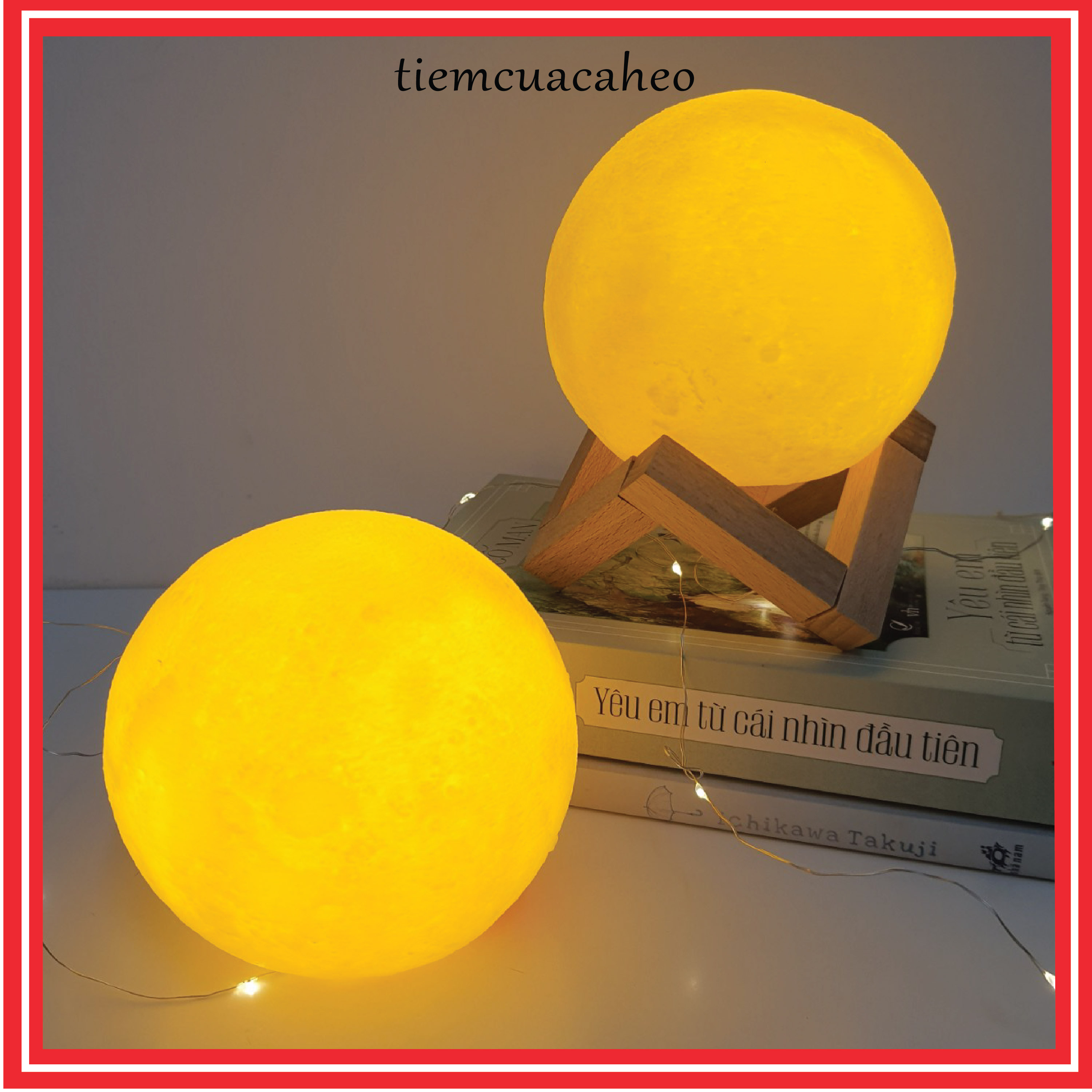 (Available in HCM) nightlight moon shape cute, led moon hot trend TikTok tiemcuacaheo salons of dolphin tiem crab CA piggy